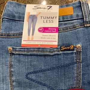 Tummyless high rise skinny jeans